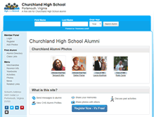 Tablet Screenshot of churchlandhighschool.org